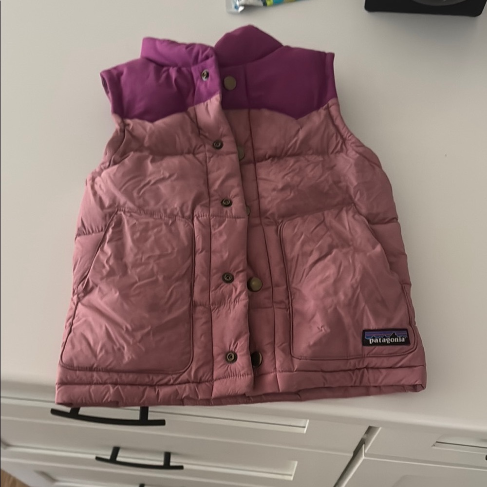 Patagonia Pink and Purple Puffer Vest